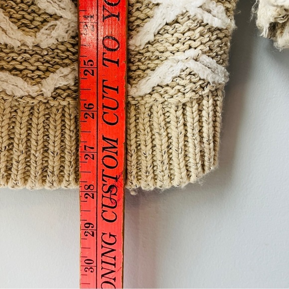 Lucky Brand Cream and White Stripe Fringe Cardigan - Picture 10 of 10